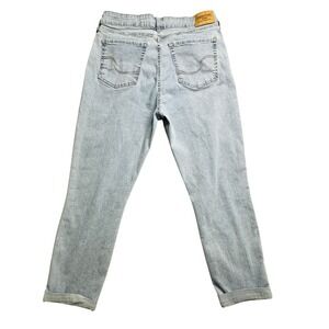 Levi Strauss Boyfriend Jeans Womens 14 W32 Light Wash Denim Relaxed Fit Stretch